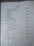 Coffee Menu from a Vietnamese restaurant. Coffee Menu from a Vietnamese restaurant.