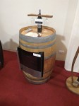 Château Kefraya - stove in a wine barrel. Château Kefraya - stove in a wine barrel.