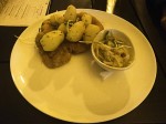 Wiener schnitzel with cabbage and boiled potatoes.