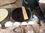 Savory pancakes with mozzarella, Parma ham, rucola and cherry tomatoes