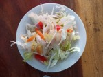 Side-dish salad for La Bandera - plato del día, Dominican Republic