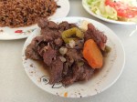 Stewed beef - La Bandera - plato del día, Las Terrenas, Dominican Republic