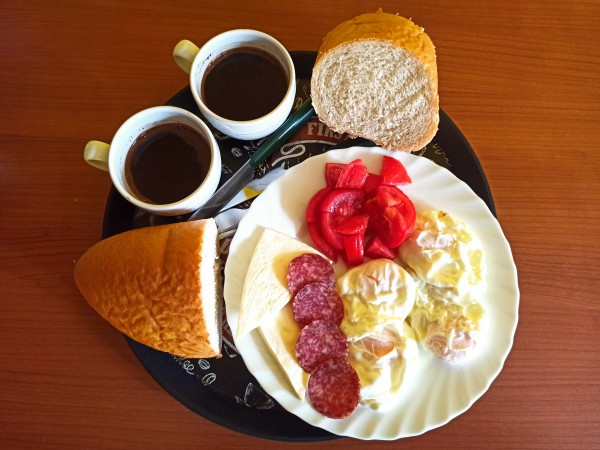 Traditional Montenegrin breakfast