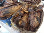 Home-made organic products in Montenegro - ham