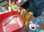 Grilled corn - elote asado, Guatemala - Elote dulce vs elote asado - boiled vs grilled sweet corn