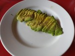 Avocado slices in Saúl, Guatemala City