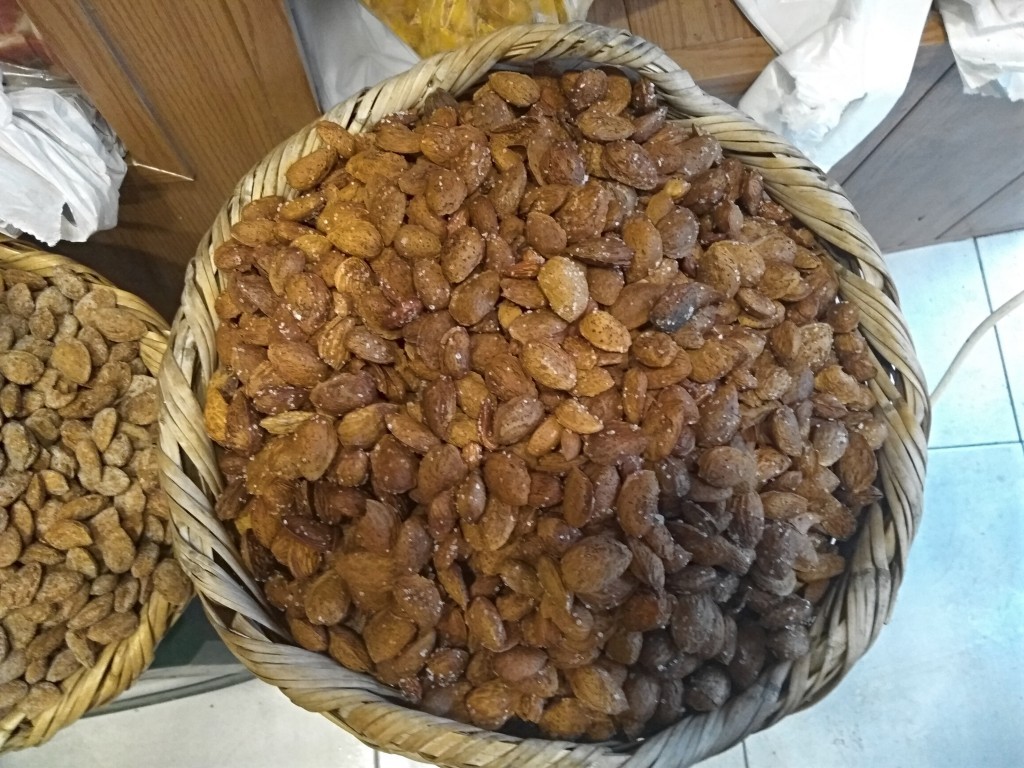 Roasted almonds.