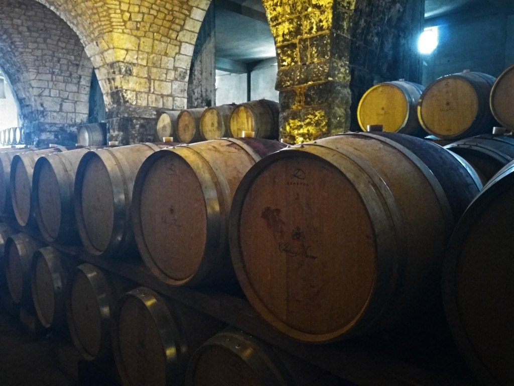 Château Musar - wine cellars. Château Musar - wine cellars.