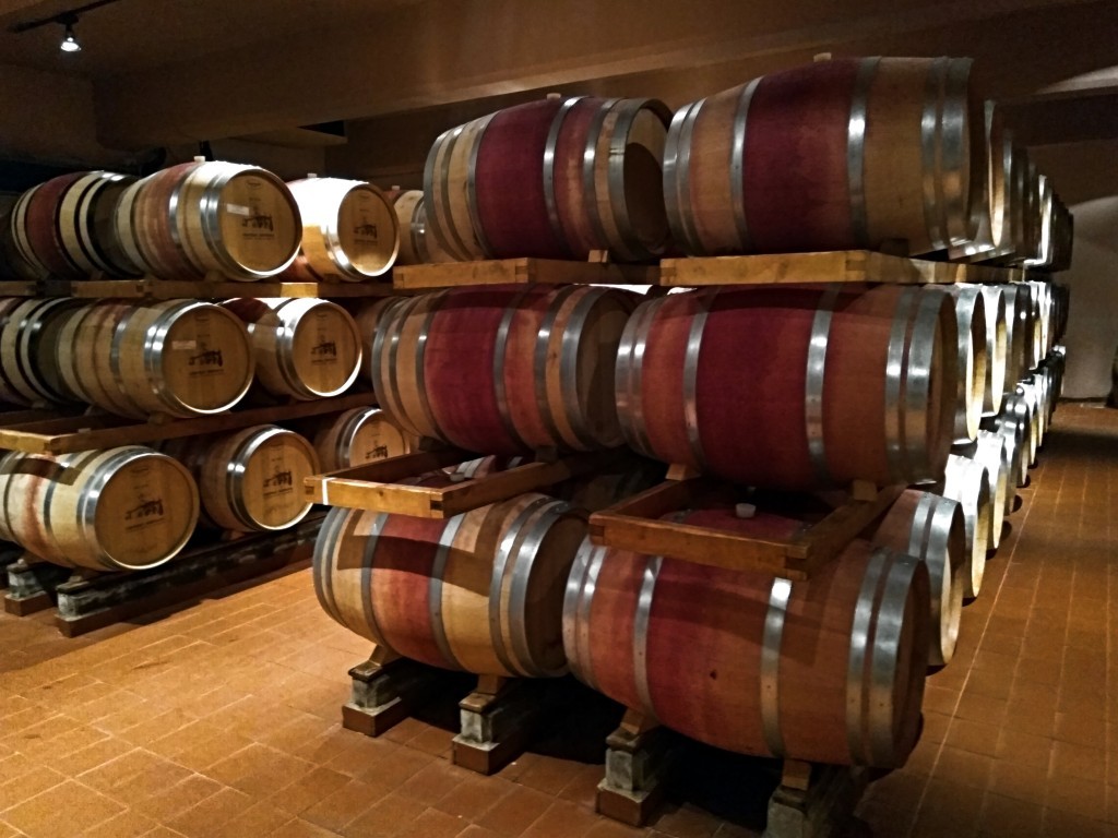 Château Kefraya - oak barrels for wine.