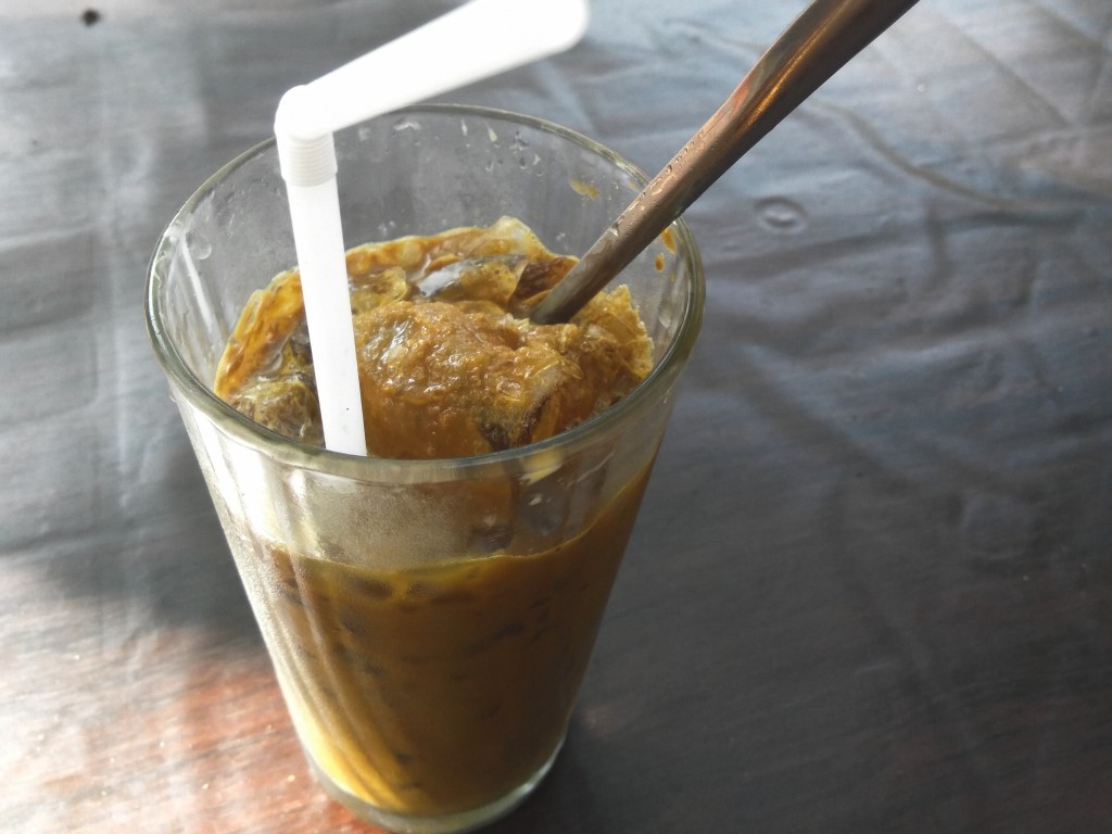 Iced Vietnamese Coffee with milk.
