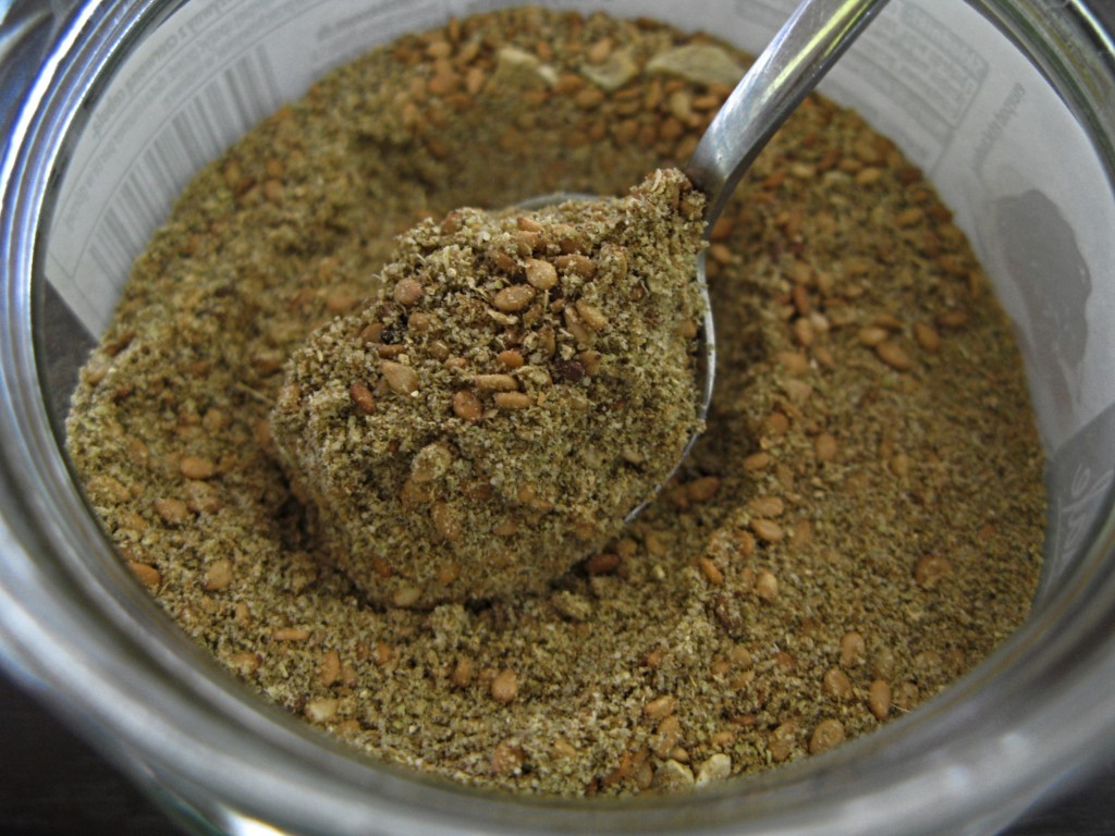 A homemade zaatar. A homemade zaatar.
