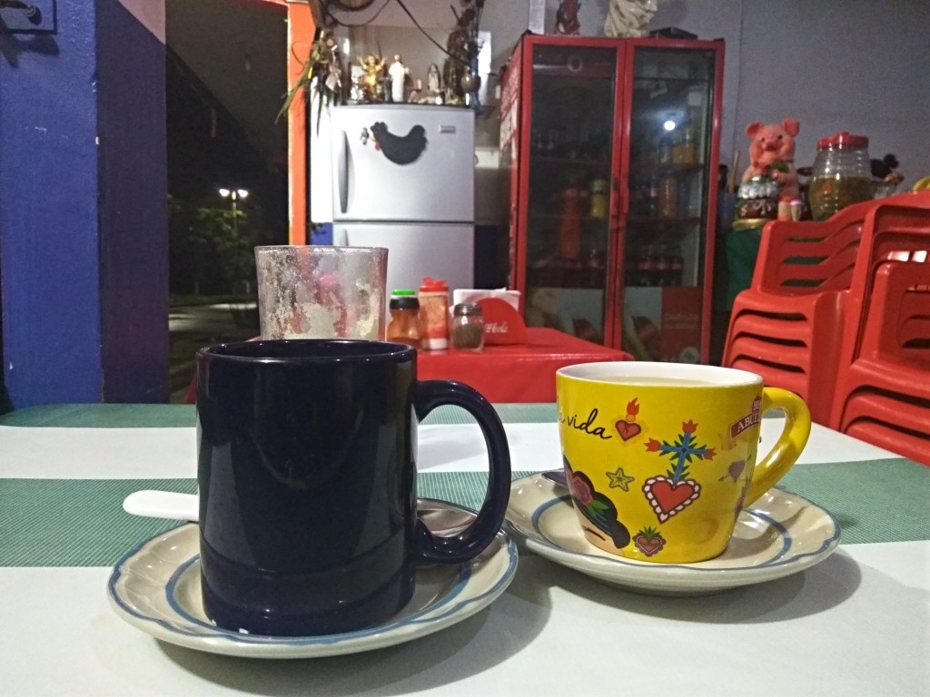 Poza Rica - an early morning coffee in a local bar.
