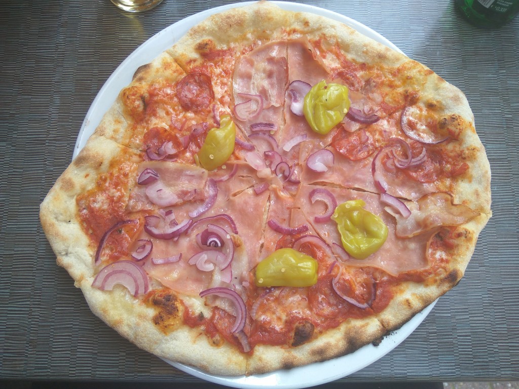 Magyar pizza from Pecs.