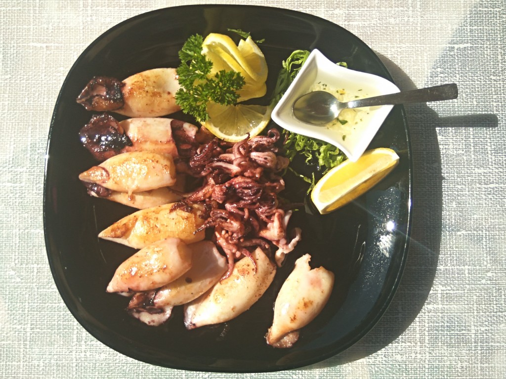 Whole grilled squids – Dobra river Whole grilled squids – Dobra river
