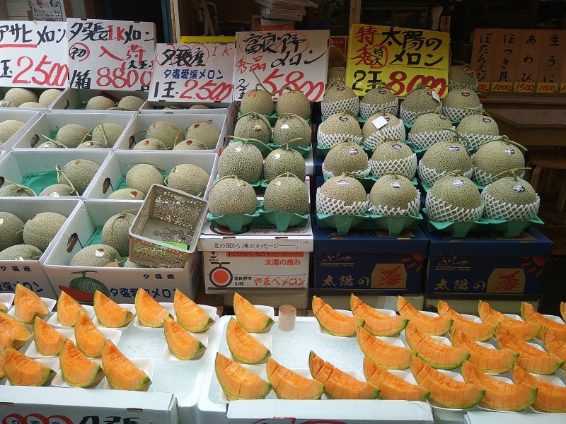 Melons form Hokkaido.