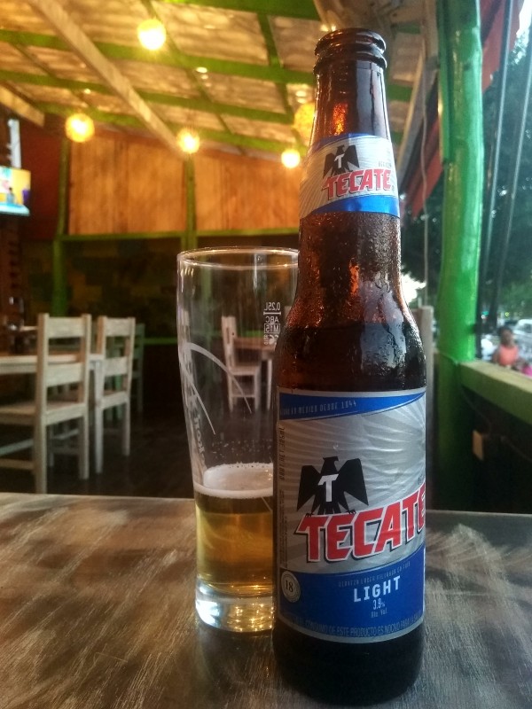 Tecate Light beer. Tecate Light beer.