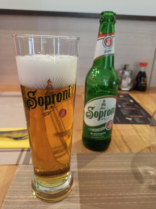 Hungarian Soproni beer