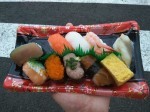 A set of nigiri. A set of nigiri.