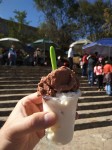 Nieves - chocolate and coconut Mexican sorbets.