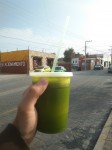 Jugo Verde with nopal.