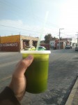 Jugo Verde with nopal. Jugo Verde with nopal.