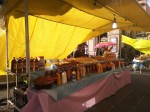 A street stand on the main square in Morelia.