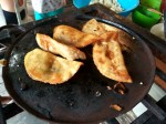 Mexican empanadas con queso - Mexican fried dumplings with fresh cheese.