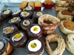 Selection of Mexican cakes from a local bakery.