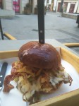 Dodge pulled pork Challenger burger.