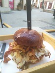 Dodge pulled pork Challenger burger.
