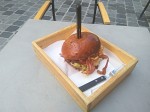 Dodge pulled pork Challenger burger.