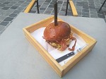 Dodge pulled pork Challenger burger.