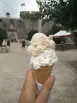 Walnuts and Raffaello ice creams