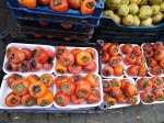 Persimmon fruit stall, Izmir