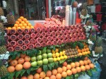 Istanbul, fruits and freshly squeezed fruit juices