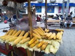 Grilled corn from the cob