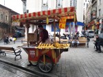 Grilled corn from the cob