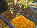Turkish apricots from Malatya and dates from Israel and Saudi Arabia