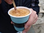 Salep with cinnamon, Istanbul, take-away