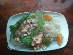 Ceviche on lettuce - Costa Rica