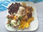 Casado with red beans - Costa Rica