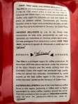 Sticker on coffee bag