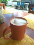 Coffee with steamed milk