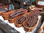 Hungarian home-made beef, pork, and deer sausages