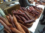 Hungarian home-made beef, pork, and deer sausages