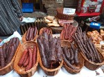 Hungarian home-made beef, pork, and deer sausages