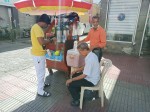 El Conde, Santo Domingo, Dominican Republic, Coffee from thermos
