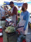 Yakisoba noodles - Japanese food - Sunday Asian Street food market in Santo Domingo