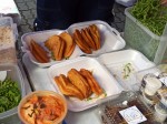 Korean chicken Bao Buns & Kimchi salad - Korean food - Sunday Asian Street food market in Santo Domingo