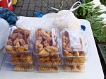 Deep-fried tofu - Chinese food - Sunday Asian Street food market in Santo Domingo